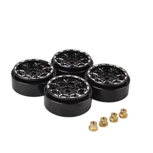 Moyeu de roue en alliage d'aluminium 1:24, 4 pièces, pour Axial SCX24 90081 RC, pièces de roues de voiture à chenilles