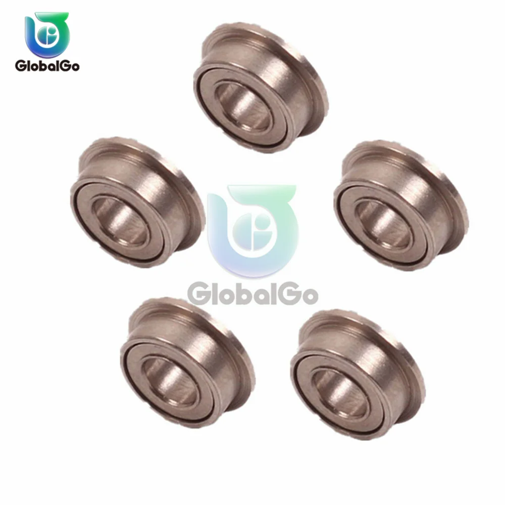 MF63ZZ Mini Metal Double Shielded Flange Ball Bearing 3mm/6mm/2.5mm Radial Shaft Used in Automobile Helicopter 10pcs