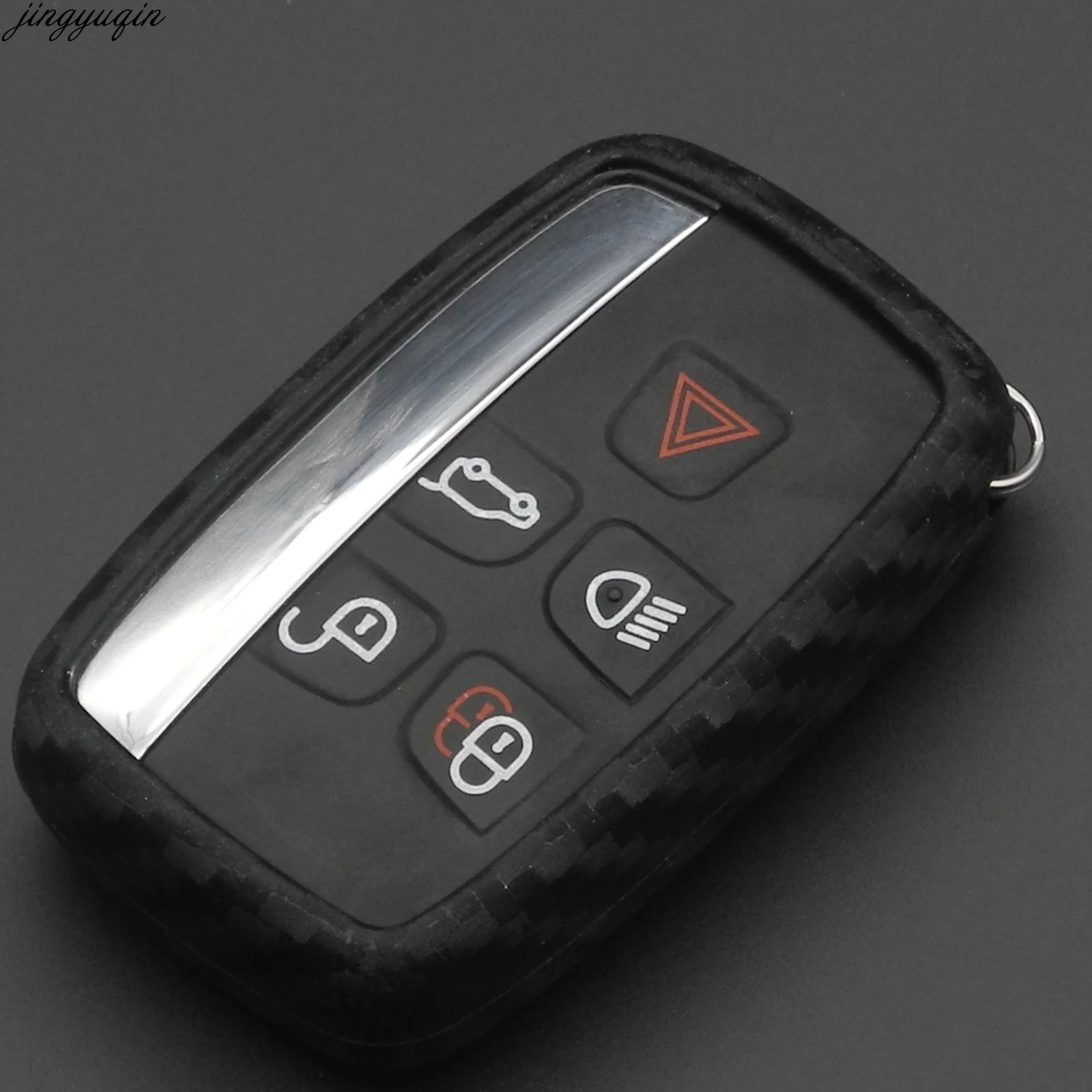 Карбоновый силиконовый чехол для ключей от машины Land Rover A9 Range Sport Evoque freelander 2 Jaguar XE