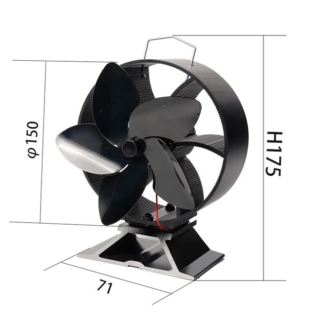 round head heat powered stove fan Changing real fire fireplace burning hot run  heat powered fan for wood stove self powered - AliExpress
