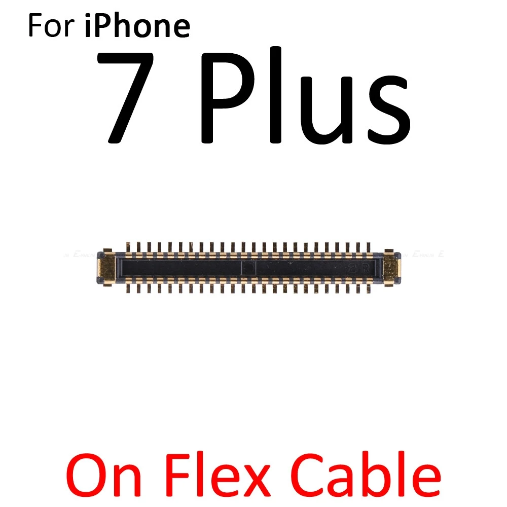 2 шт. встроенный FPC Разъем для iPhone 7 8 Plus X XR XS Max ЖК-экран на логике гибкий кабель материнской платы основная плата