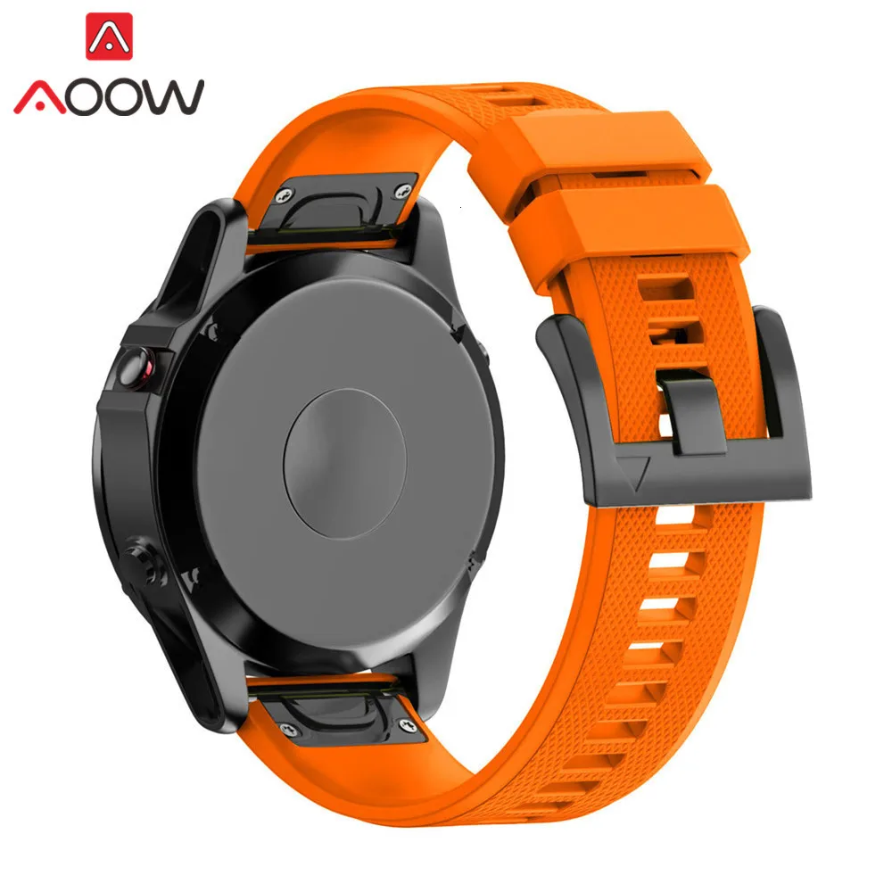 Мягкий силиконовый ремешок для наручных часов 22 мм 26 мм для Garmin fenix 3 HR fenix 5X fenix 3HR fenix5 D2 S60 Quick Release Easy fit