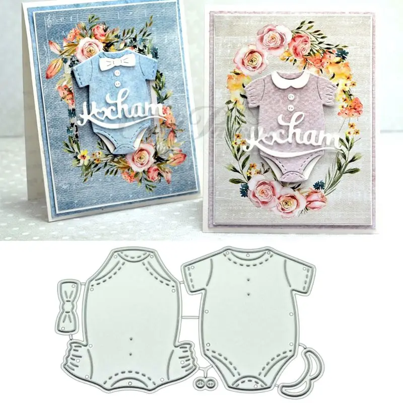

Baby Clothes DIY Metal Cutting Dies Stencil Scrapbooking Photo Album Stamp Paper Card Crafts Decor X7YD