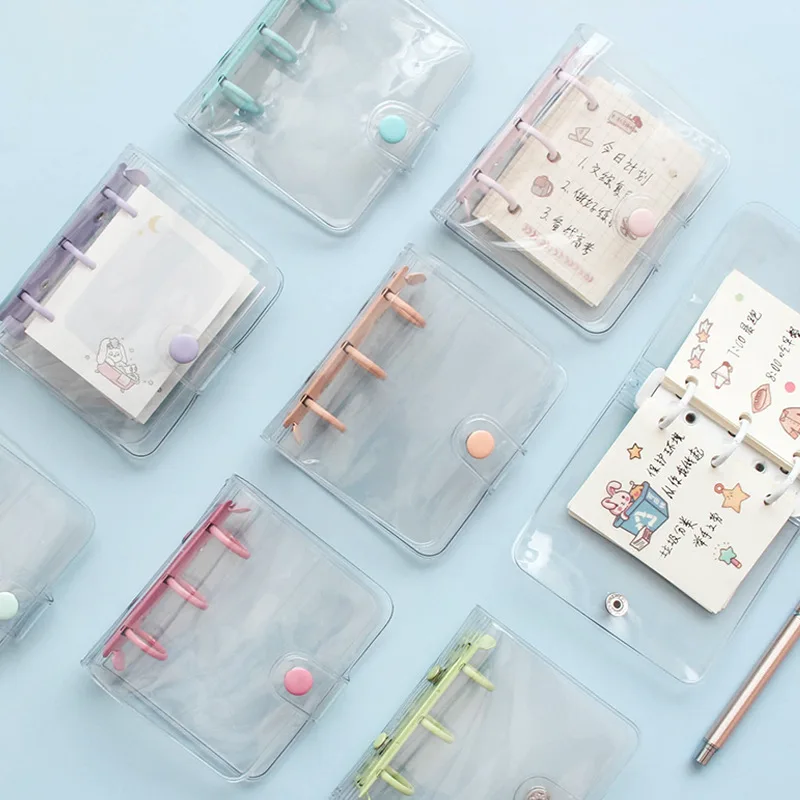 Милый мини органайзер для ноутбука с 3 отверстиями записей дневников колец