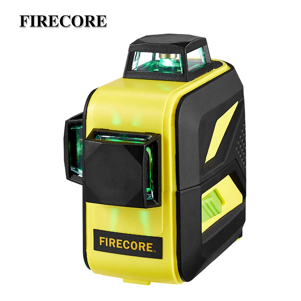 Comprar FIRECORE F93T XG 12 líneas 3D láser verde nivel LR6 batería de litio auto nivelado Horizontal y líneas verticales pueden usar el receptor