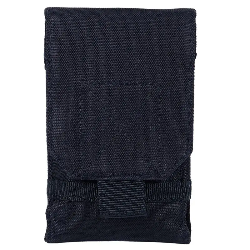 

Outdoor Camping Hiking Phone Bag Bag Hook Loop Belt Pouch Nylon Mobile Case Black L