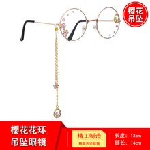 Sakura венок Подвеска очки Японская девушка сердце Джокер круглая оправа Лолита декоративные очки