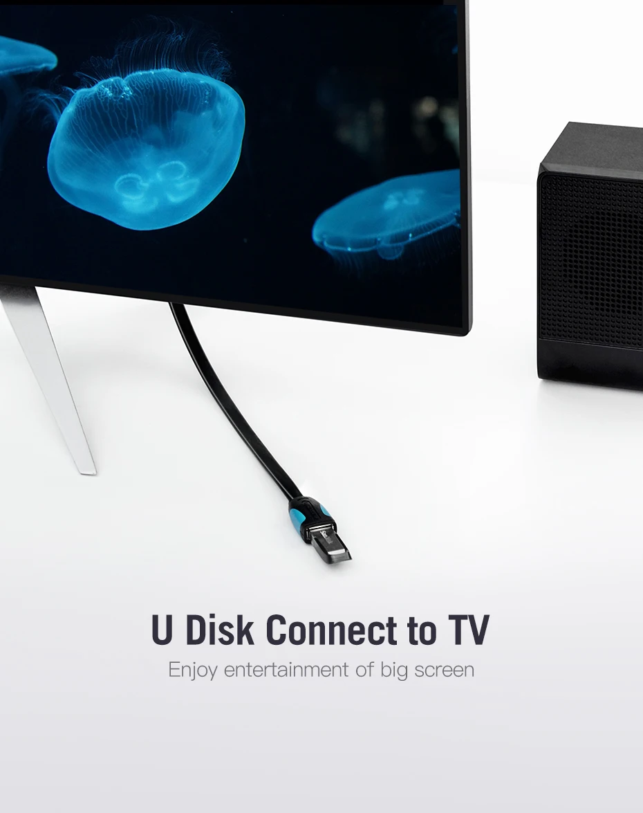 Vention кабель USB 2,0, 3,0, Суперскоростной USB кабель-удлинитель, папа-Мама, 0,5 м, 1 м, 1,5 м, 2 м, 3 м, USB кабель-удлинитель для передачи данных и синхронизации