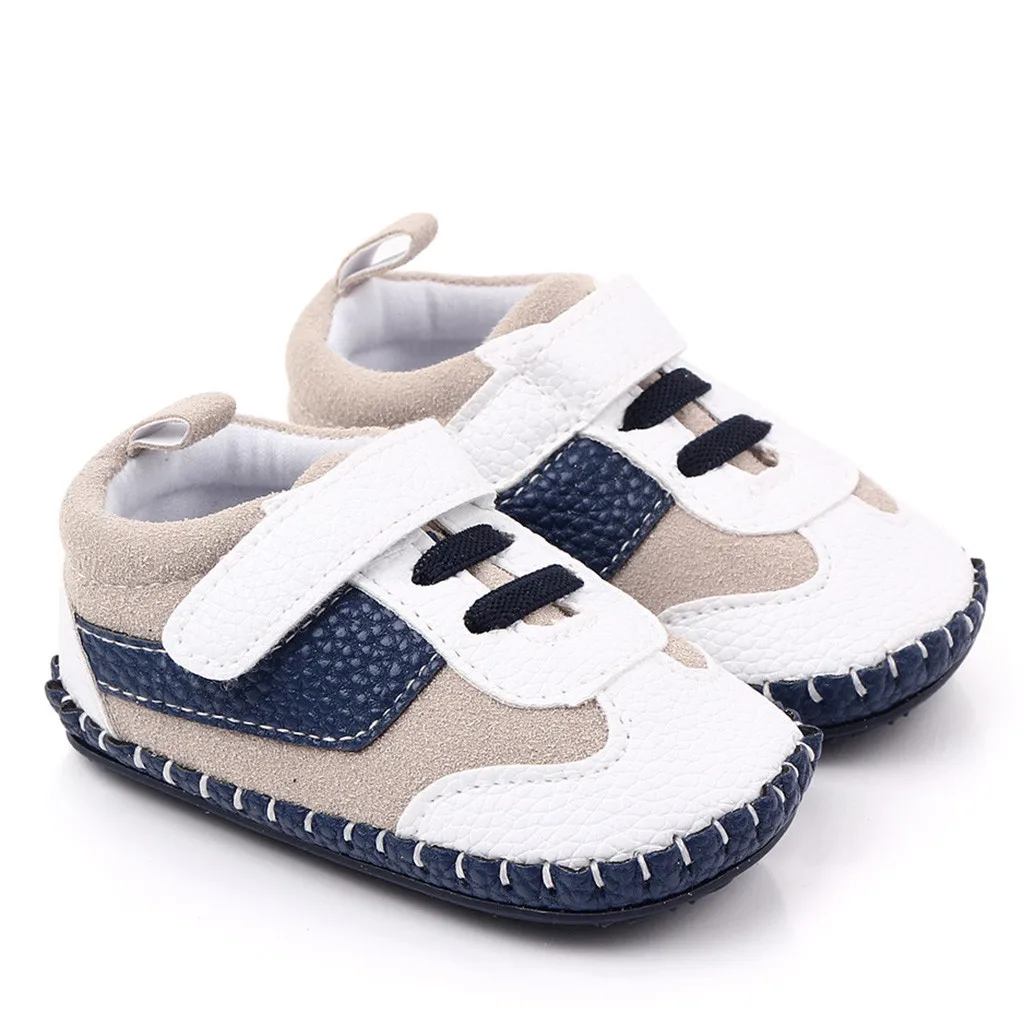 Baby Girl Boys Shoes Comfortable Mixed Color Fashion First Walkers Kid Shoes Hook& Loop Soft Sole Anti-slip Fashion Baby Shoes