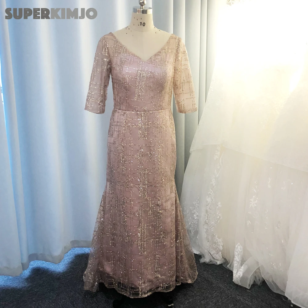 SuperKimJo настоящая фотография розовое вечернее платье Съемная юбка элегантное блестящее вечернее платье Abendkleider