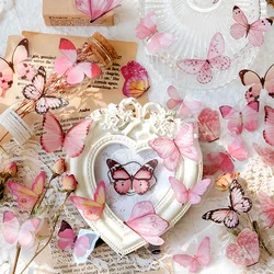 Beautiful Butterflies Collection PVC Stickers Decoration Diary Scrapbooking Label Sticker Kawaii Korean Stationaries 40pcs/bag