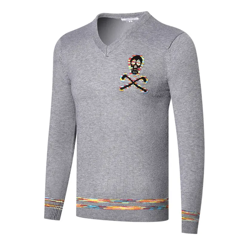 Новинка, Мужская одежда для гольфа, спортивный свитер с длинным рукавом JL Golf, 3 цвета, S-XXL, спортивный свитер для отдыха, свитер для гольфа, рубашка - Цвет: Серый
