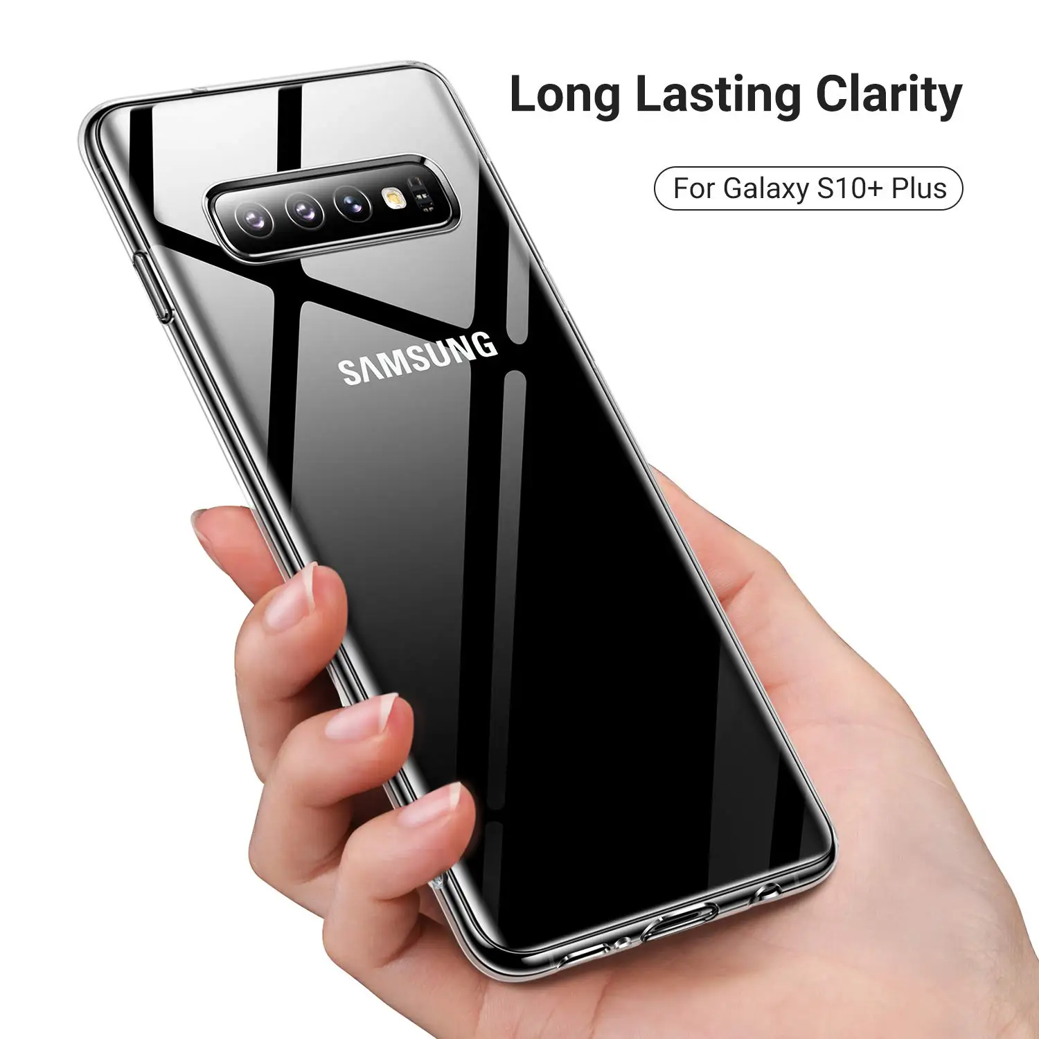 Чехол для Samsung Galaxy S10 Plus ультратонкий прозрачный мягкий чехол из ТПУ Note 10 Pro Note10 +