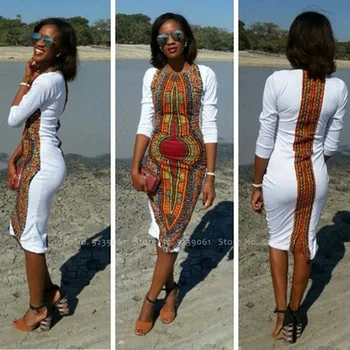 

Dashiki Wedding Party Bohemian Print African Dresses for Women Sexy Riche Bazin Slim Maxi Dress Shirt Boho Blouse Ladies Clothes