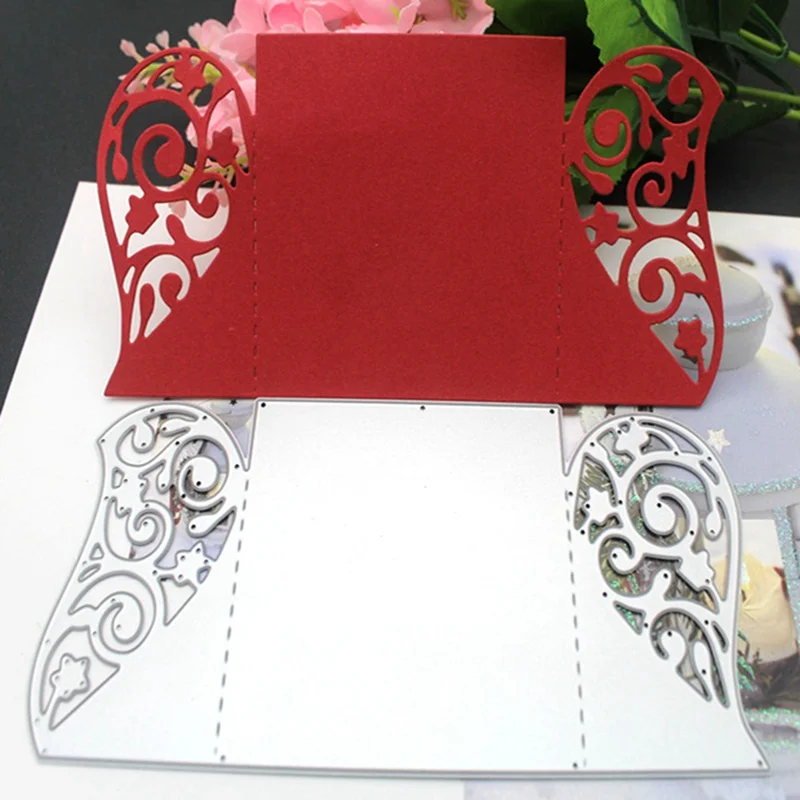  Wedding Invitation Envelope Heart Frame Metal Cutting Dies Decorative DIY Scrapbooking Steel Craft  - 4.00055E+12