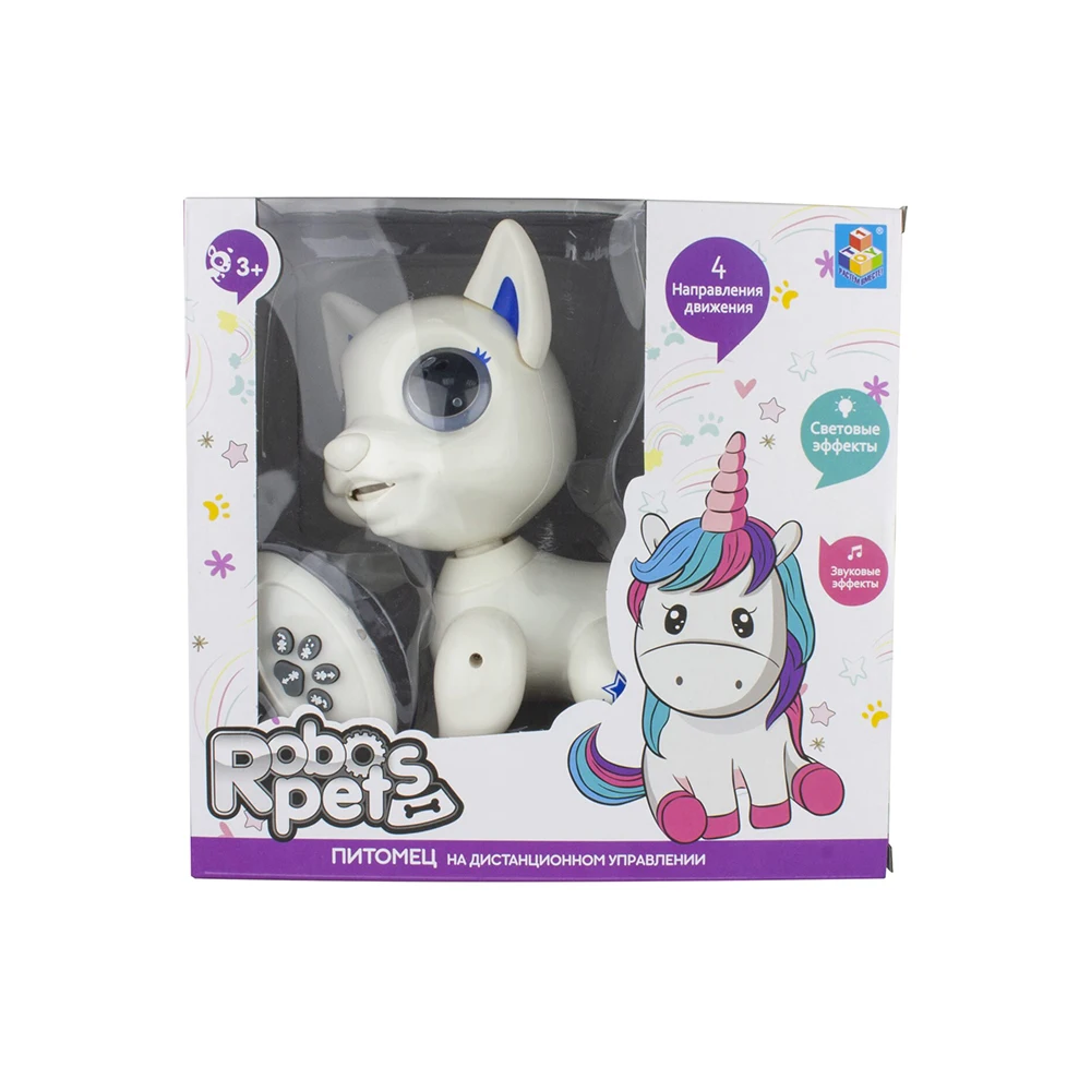 Игрушка интерактивная 1TOY Robo Pets Щенок Умная игрушка игрушки с дистанционным