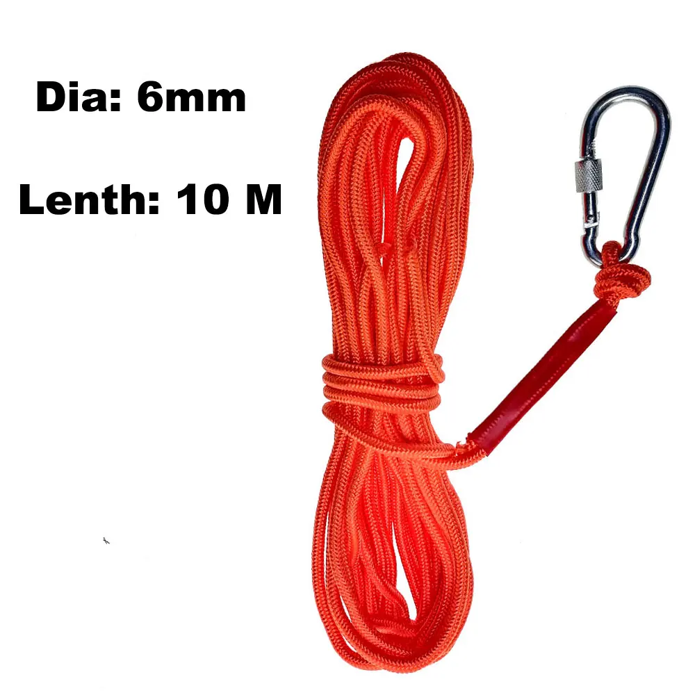 10M Anchor Rope Buoyant Throw Rescue Line For Kayak Canoe Underwater salvage water sport