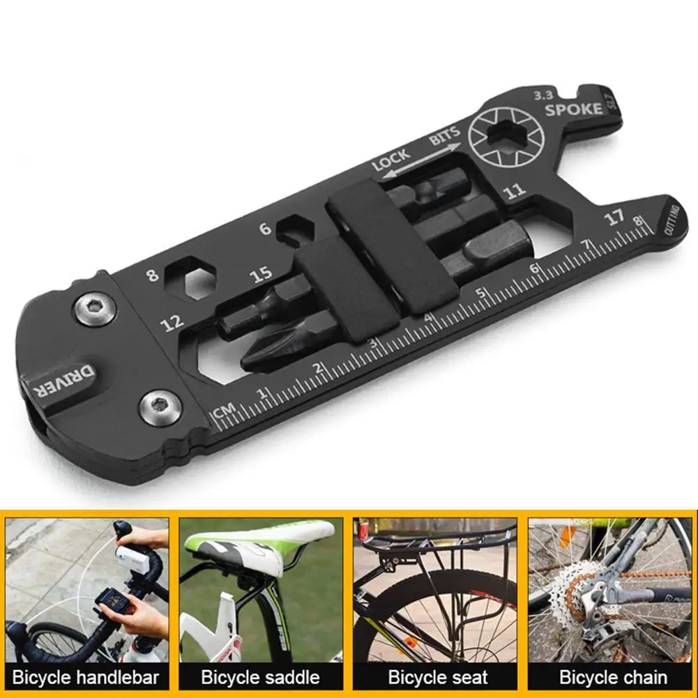 

Cycling Wrench Bicycle Multi Functional Portable Tool Innovative Bike Repair Kit Tools For Travel Outdoor Sports Riding