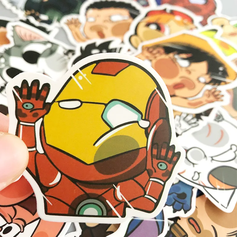 

Stickers Pack,50Pcs Hit the Glass Waterproof Sticker Paper for Kids 2-4, Stickers for Laptop, Luggage, Car, Skateboard,