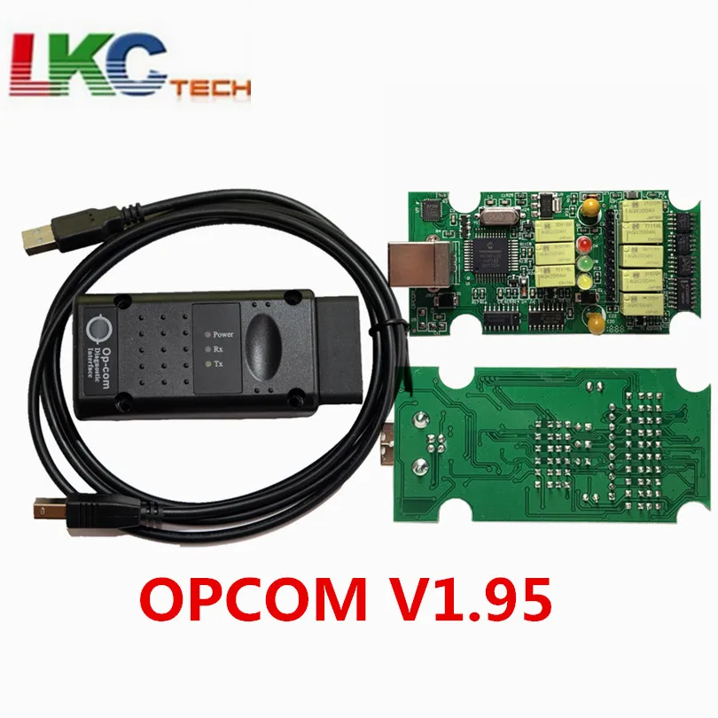 10 шт./партия, самая популярная последняя версия OPCom V1.99 OP-Com OBD2 Op-el OPCom, автоматический диагностический интерфейс - Цвет: V1.95