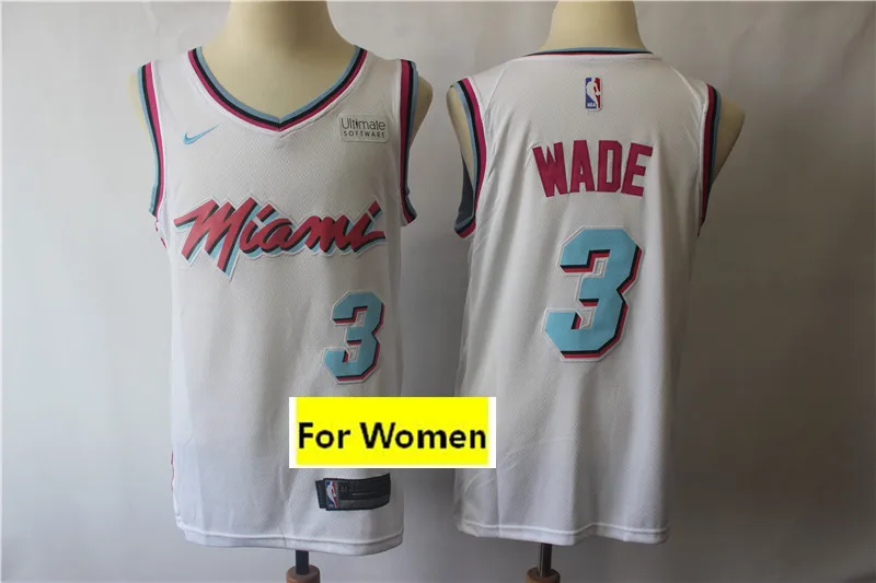 As photo Женский Молодежный детский бейсбольный мяч Майями Dwyane Wade Jimmy Butler трикотажные изделия - Цвет: As photo