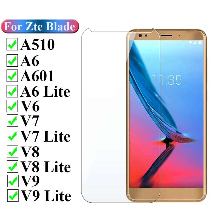 Защитное стекло для ZTE Blade A530 V7Lite A520 VITA AXON 9 PRO A601 Pro V9 Vita A510 A610 A622 A7 закаленное |