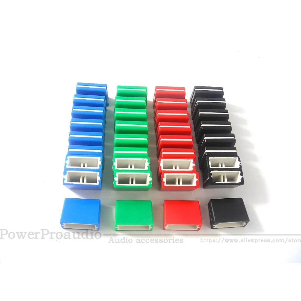 36 Pz Per Pioneer Djm Mixer Mixer Manopola/Fader Cap Crosscut Manopola Potenziometro Chiave Fader Cap