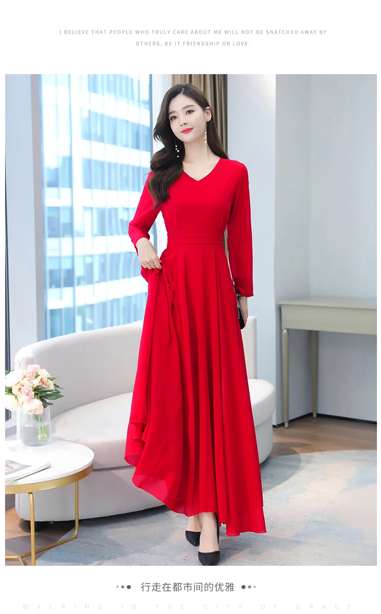 Autumn Winter Vintage Chiffon Boho Midi Dress 2020 4XL Plus Size Sexy Casual Maxi Dresses Women Party Long Sleeve Black Vestidos