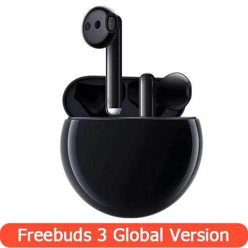 Беспроводная гарнитура huawei Freebuds 3 с глобальной версией, TWS, Bluetooth, наушники с активным шумоподавлением, Bluetooth 5,1, функция ANC - Цвет: Black