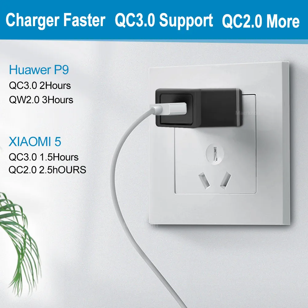 Быстрая зарядка 3,0 USB зарядное устройство 18 Вт QC 3,0 4,0 Быстрая зарядка USB портативное зарядное устройство для мобильного телефона s для iPhone 11 samsung Xiaomi huawei
