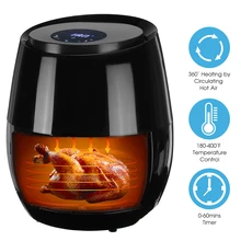 1400W/1350W Electric Deep Fryer Air Fryer Digital LED Touch Screen