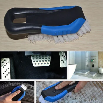 

Tire Cleaner Soft Bristle Maintenance Vehicle Care Wavy Reusable Black Handle Car Wheel Brush Practical Washing Tool Easy Clean
