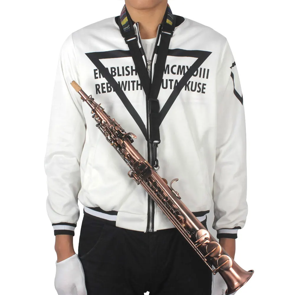 Adjustable Saxophone Straps Padding Padded Black Music Musical Instruments Shoulder Sachs Strap Saxophone Strap Neck Strap