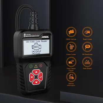 

Ancel AS100 obd2 scanner code reader car diagnostic professional Tool OBD 2 Automotive Engine Analyzer Obdii Scan Tool PK ELM327