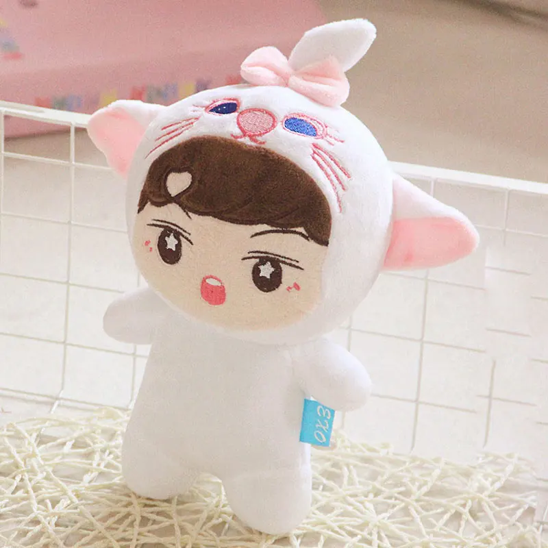 23 см EXO Плюшевые Куклы Kawaii Корея Мода суперзвезда фигура плюшевые игрушки девочки-поклонницы подарок