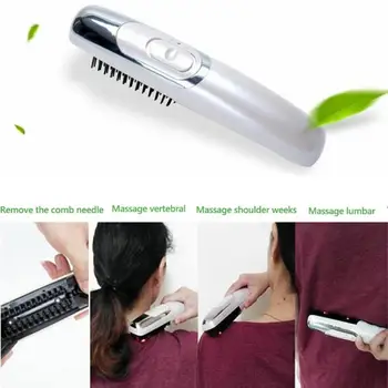 

Electric Laser Infrared Anti-static Scalp Massage Comb Infrared Heating Easy Clean Practical Anti Hair Loss Scalp Massage Brush