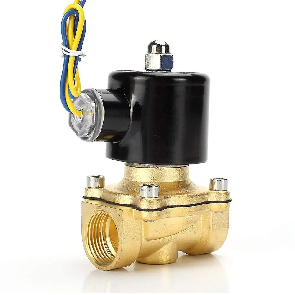 3/4" 24V Normally Closed Solenoid Valve Water 2 Way NBR Seal for Zero Pressure