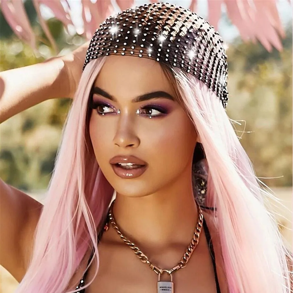 INS Shiny Rhinestone Headpiece Head Scarf For Women Hair Accessories