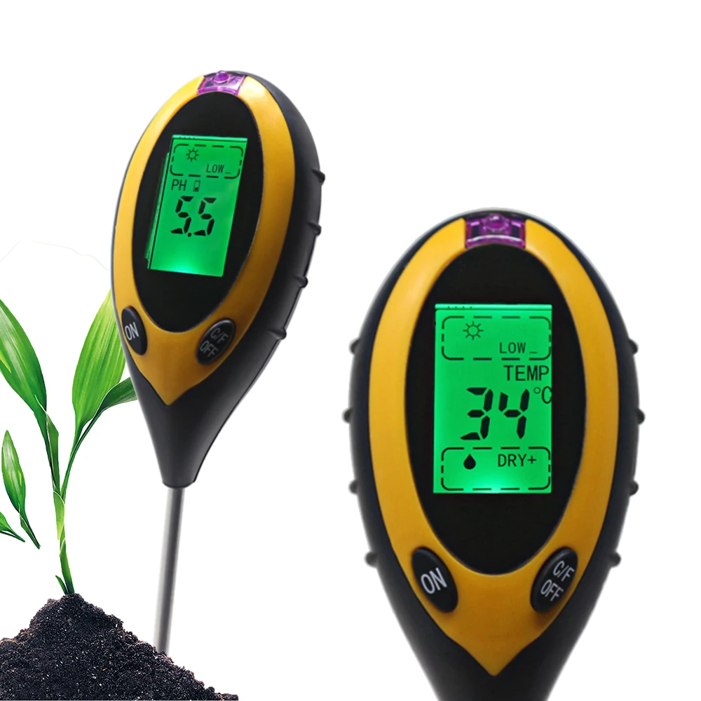 Градусник для почвы купить. Цифровой измеритель влажности почвы. Термометр для грунта. Анализатор почвы. Термометр почвенный.