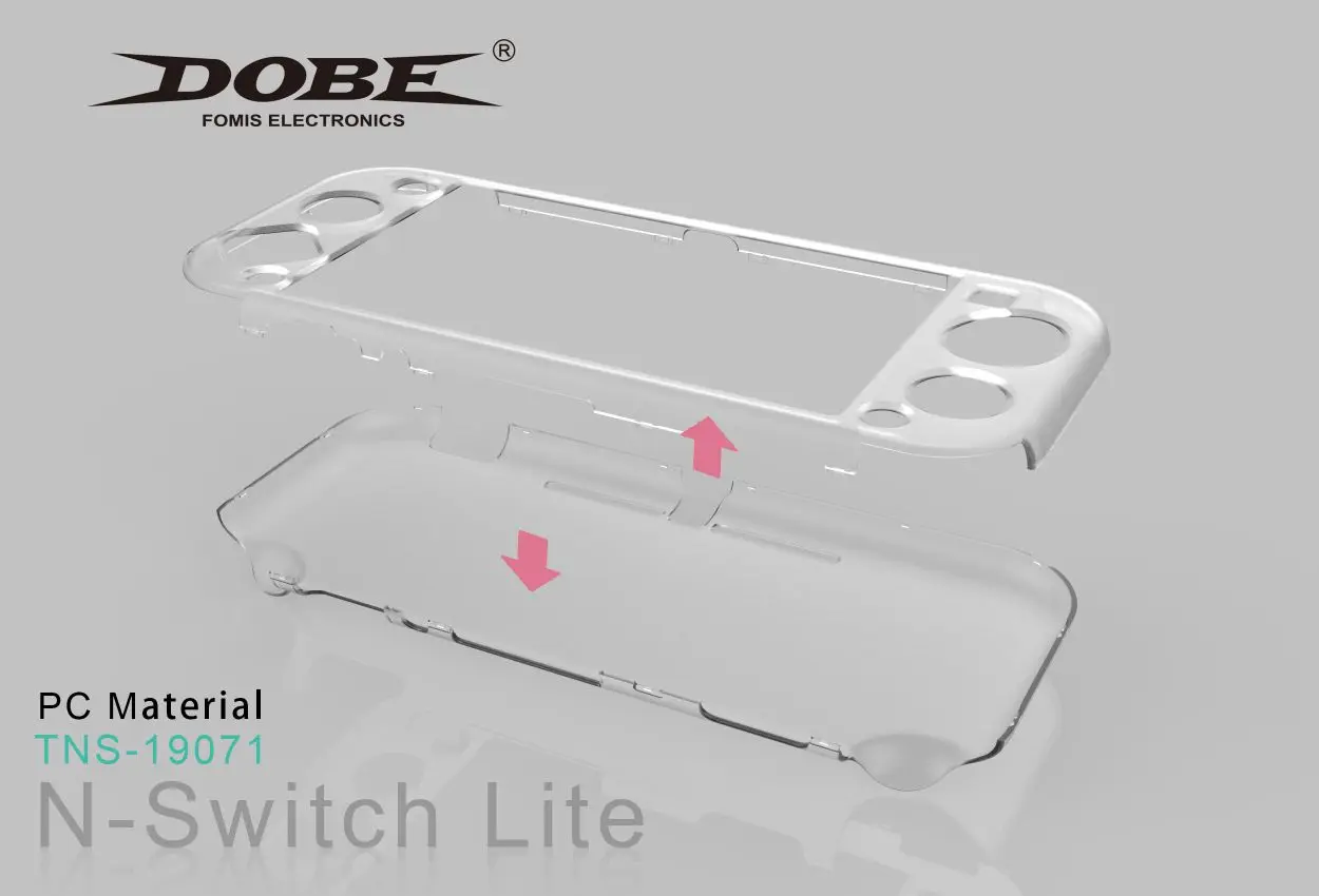 Для Switch Lite Crystal защитная оболочка NS Mini Host Прозрачная защитная оболочка Противоскользящий прозрачный чехол Защитная крышка