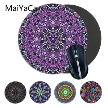 

Maiyaca Mandalas Pattern Computer Gaming round Mousemats computer desk mat for gaming Gaming Mouse Pad