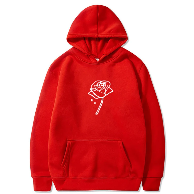 

Fashion Harajuku Winter Super Dalian Hoodie Women'S Loose Korean Pullover Fall Street Dress Flower Print Hoodie Pullover