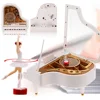 New Romantic Classic Piano Model Music Box Dancing Ballerina Hand Crank Musical Boxes Birthday Wedding Love Gift Home Decoration 3