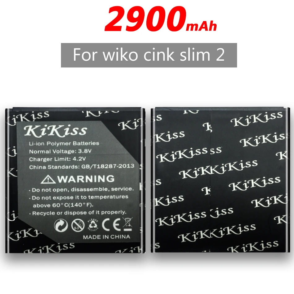 2900 мАч для смартфона Wiko Cink Slim 2, аккумулятор большой емкости 2900 мАч для Wiko Cink Slim 2