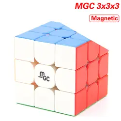 Оригинальный Высокое качество YongJun MGC Магнитный 3x3x3 волшебный куб YJ 3x3 магниты скоростная головоломка Рождественский подарок детские