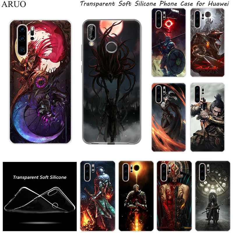 Bloodborne SOFT TPU Silicone Phone Case for Huawei Y9S Y7P Y6S Y8P P40 P30 P20 Lite Y6P Nova 5t Y8S P-SMart Z Mate20 Pro cover