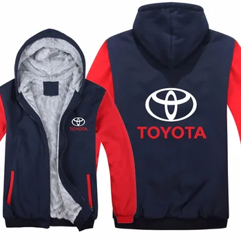 

Toyota Hoodies Hoody Jacket Winter Pullover Mans Unisex Thicken Wool Liner Fleece Men Coat Toyota Logo Sweatshirts