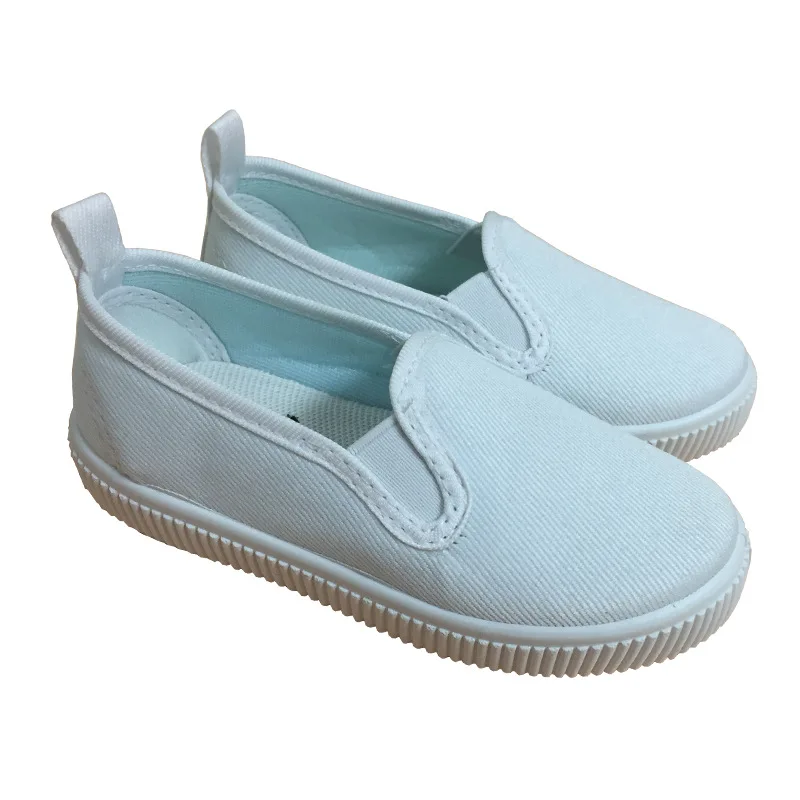 

MFU22 Children's canvas walking shoes small white shoes children walking shoes factory direct sales HBTX