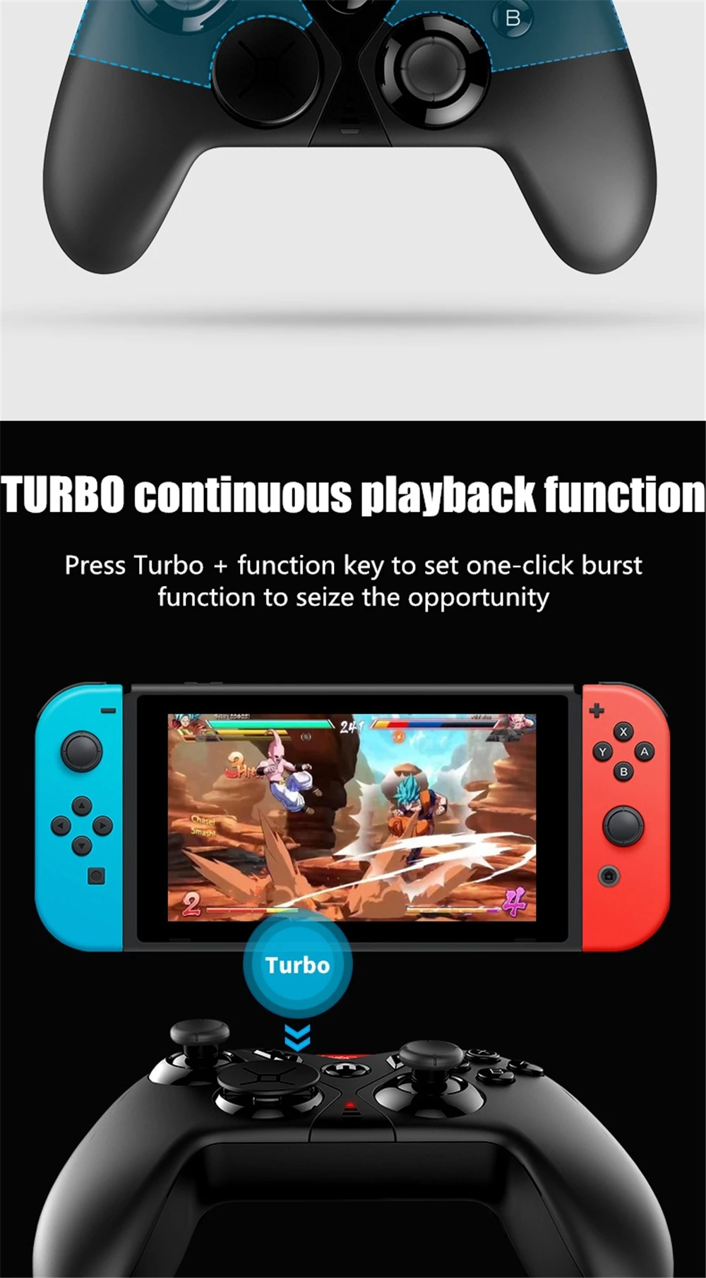 IPEGA Bluetooth геймпад для Nintendo Switch контроллер переключателя Портативный джойстик с 6-осевым гироскопом вибрации для NS консоли PG-SW001