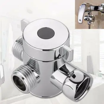 

Multifunctional Shower Faucet Water Divider 1/2 Inch Shower Way Diverter Bidet Valve Valve T-adapter For Toilet Head Three G0L3